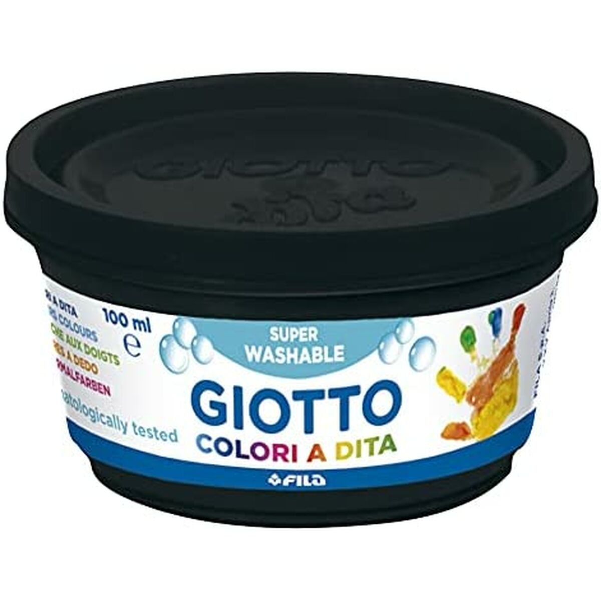 Pintura de Dedos Giotto    Multicolor 6 Piezas 100 ml