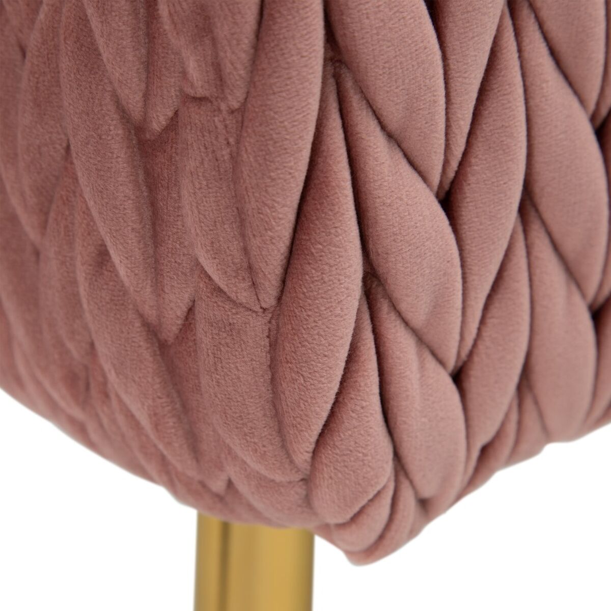 Banqueta 111 x 44 x 41,5 cm Tejido Sintético Rosa Metal