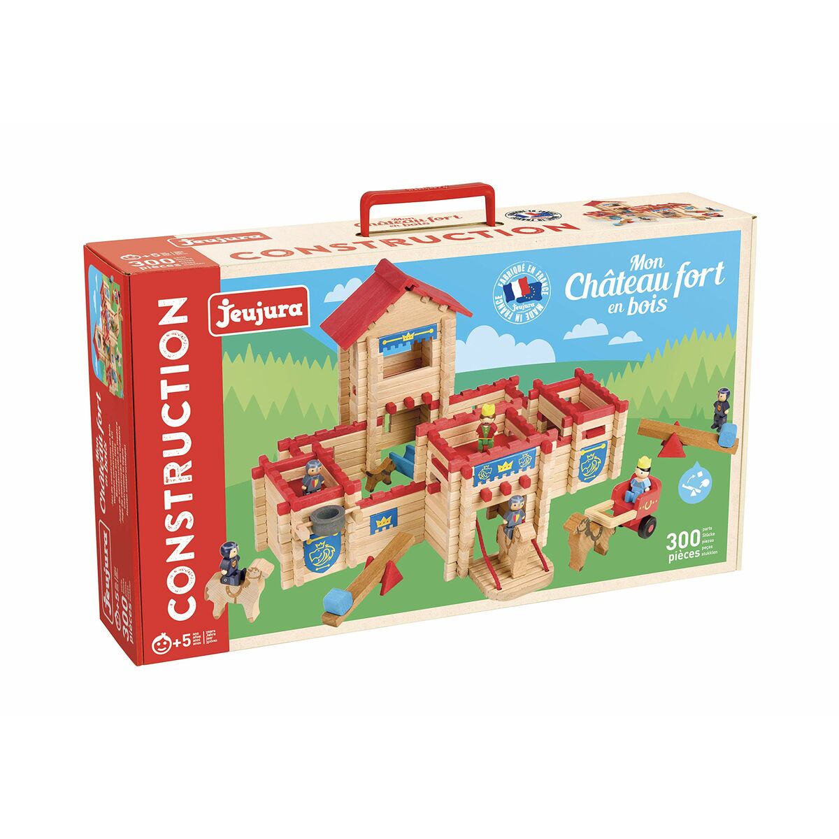 Figuras de Acción Jeujura The Wooden Castle Fort  300 Piezas Playset