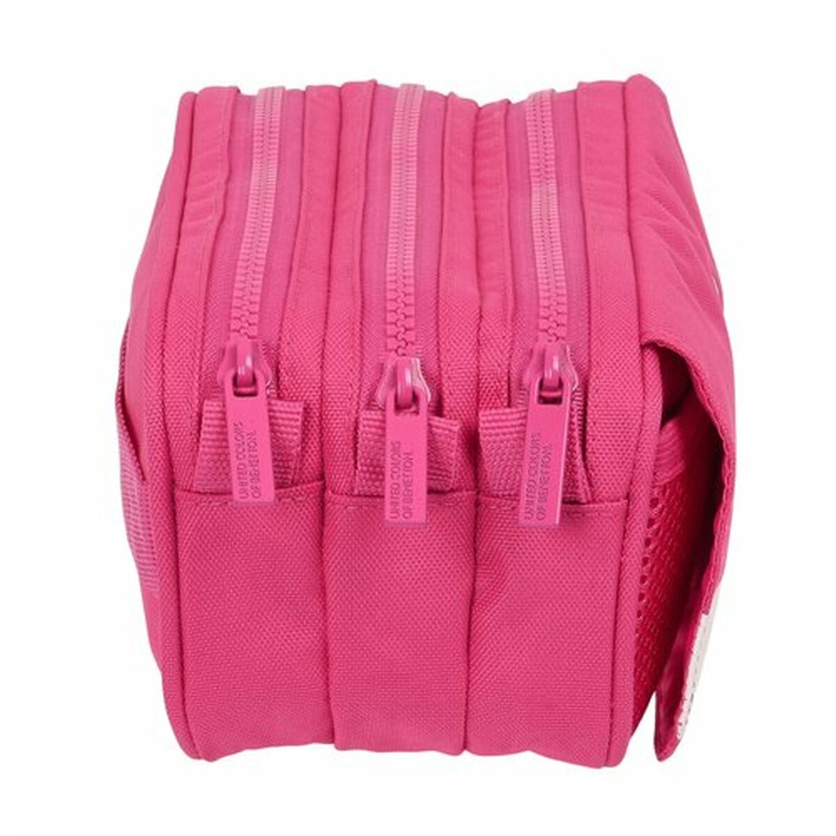 Portatodo Triple Benetton Raspberry 21,5 x 10 x 8 cm Fucsia