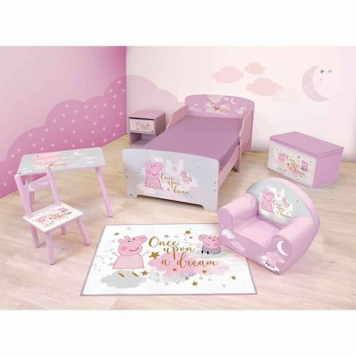 Alfombra Infantil Fun House Peppa Pig 80 x 120 cm
