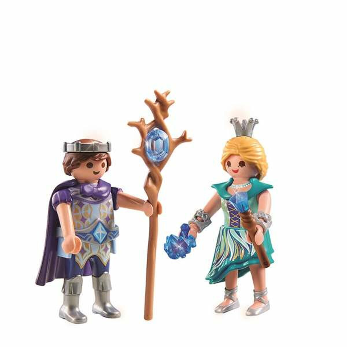 Figuras Articuladas Playmobil 71208 Príncipe Princesa 15 Piezas Duo