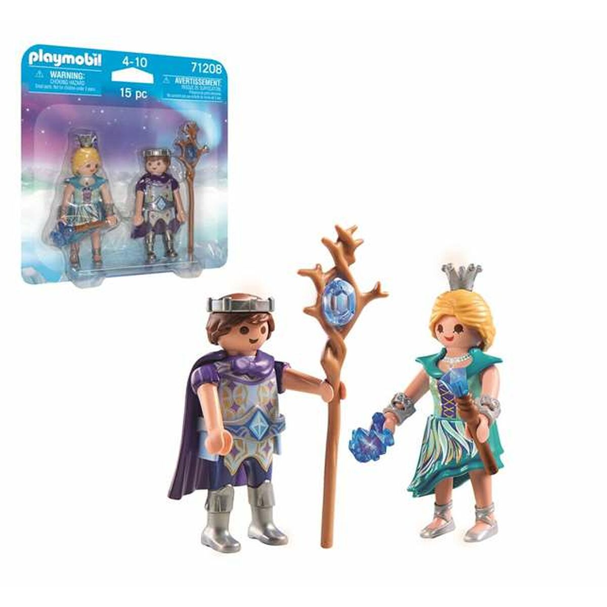 Figuras Articuladas Playmobil 71208 Príncipe Princesa 15 Piezas Duo