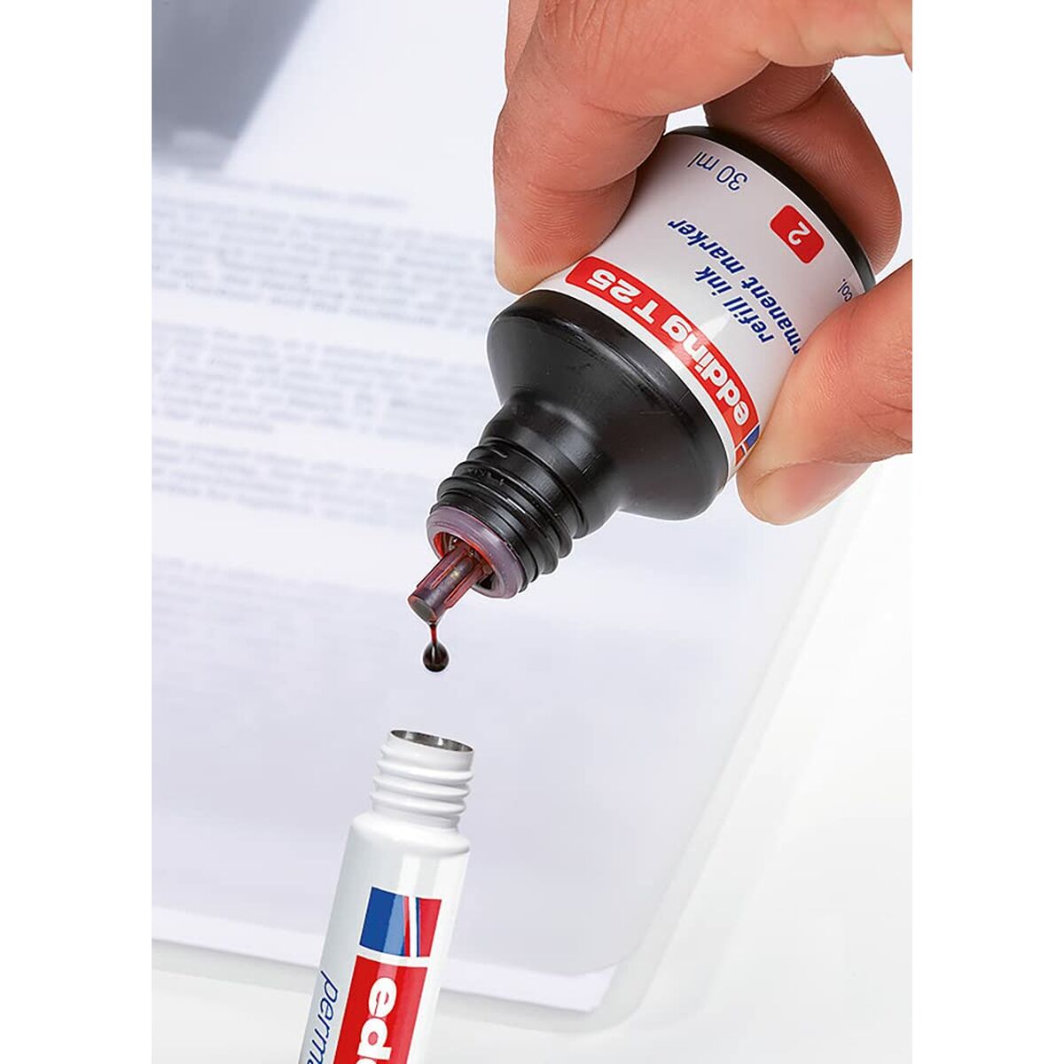 Rotulador permanente Edding Nº 1 Negro (10 Unidades)