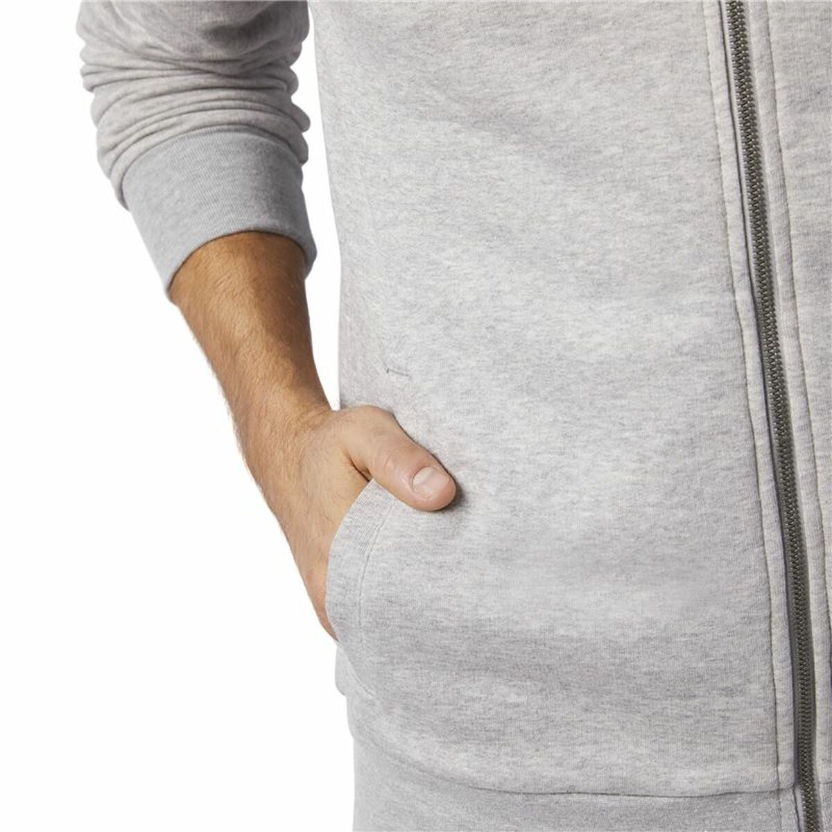 Chaqueta Deportiva para Hombre Reebok Bomber Retro Gris