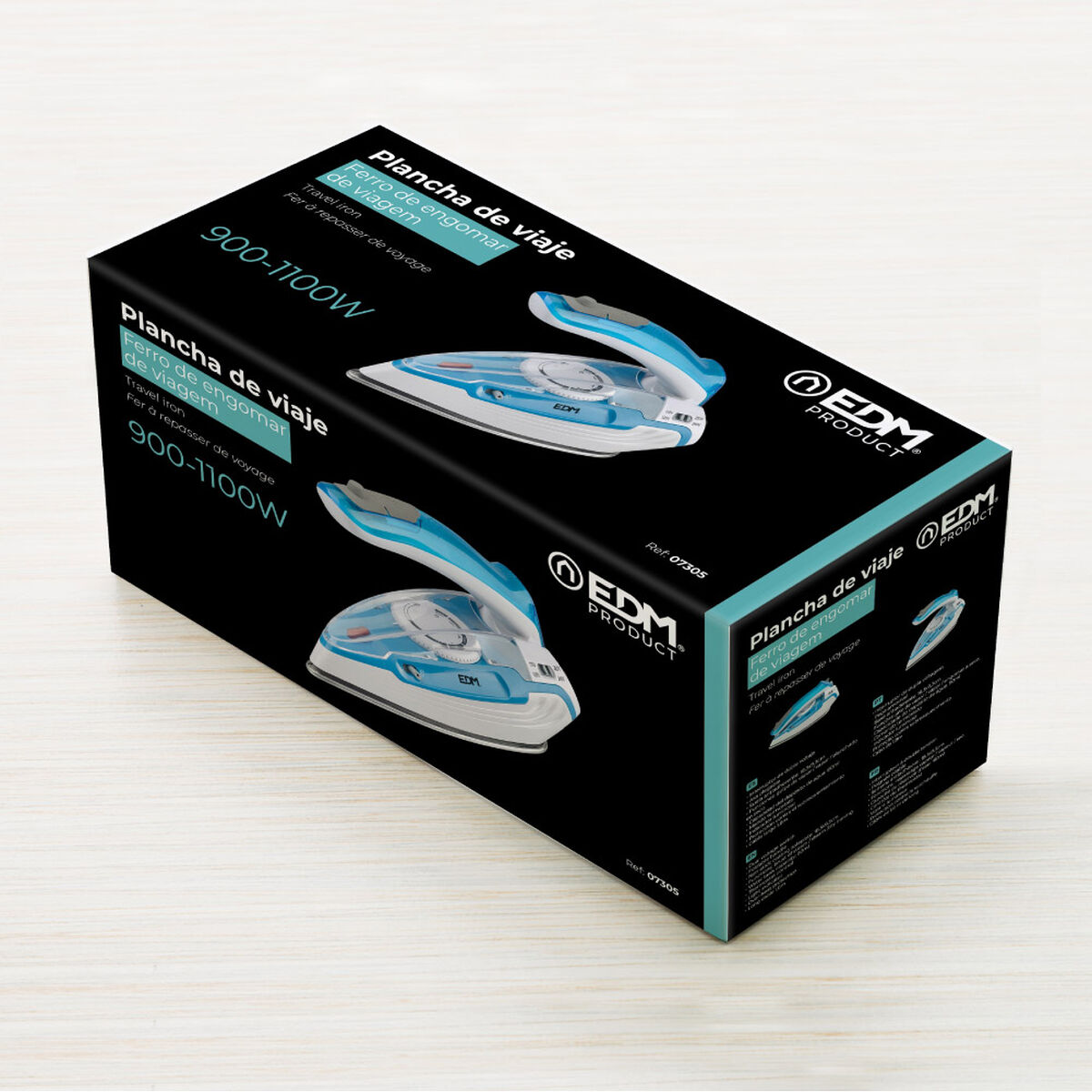 Plancha de Vapor EDM 07305 Azul De viaje