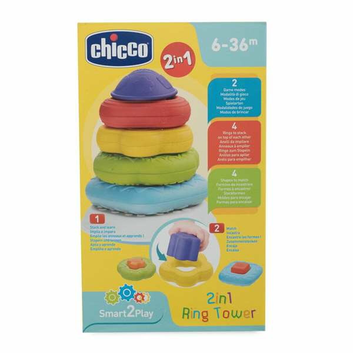 Bloques Apilables Chicco Pyramid Anillos