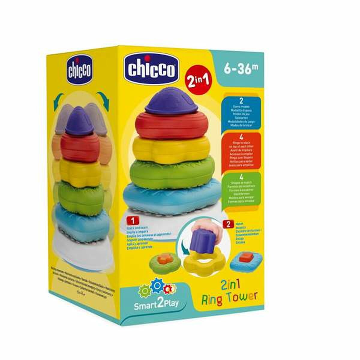 Bloques Apilables Chicco Pyramid Anillos