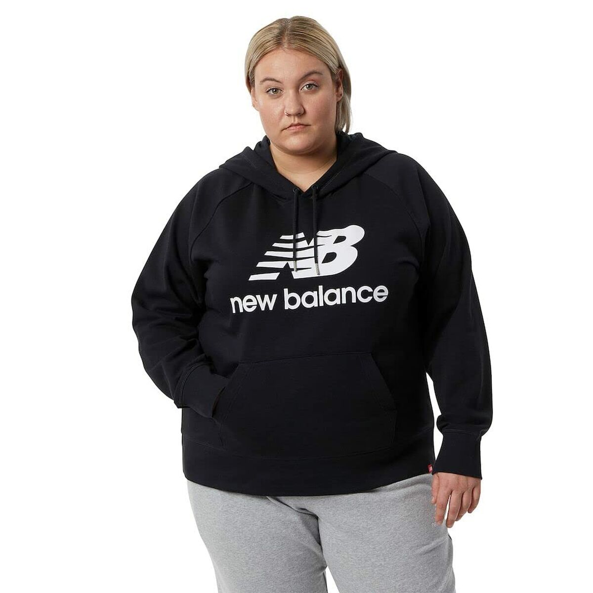 Sudadera con Capucha Mujer New Balance WT03550 Negro