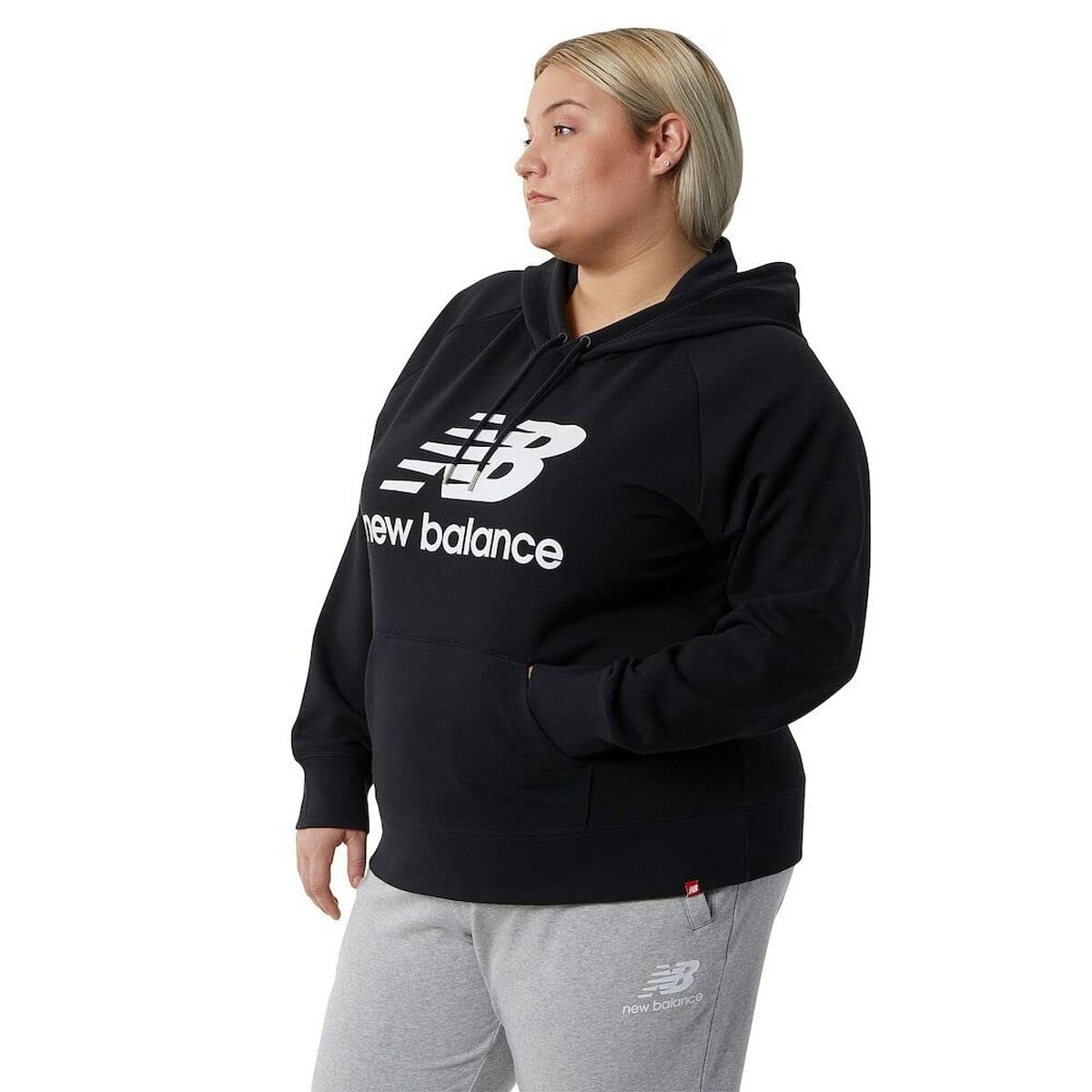 Sudadera con Capucha Mujer New Balance WT03550 Negro