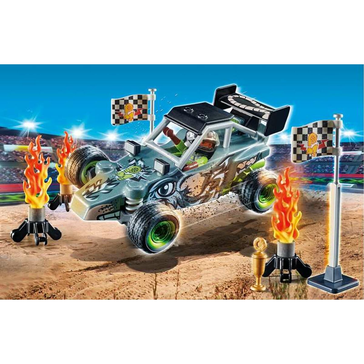 Playset Playmobil Stuntshow Racer 45 Piezas