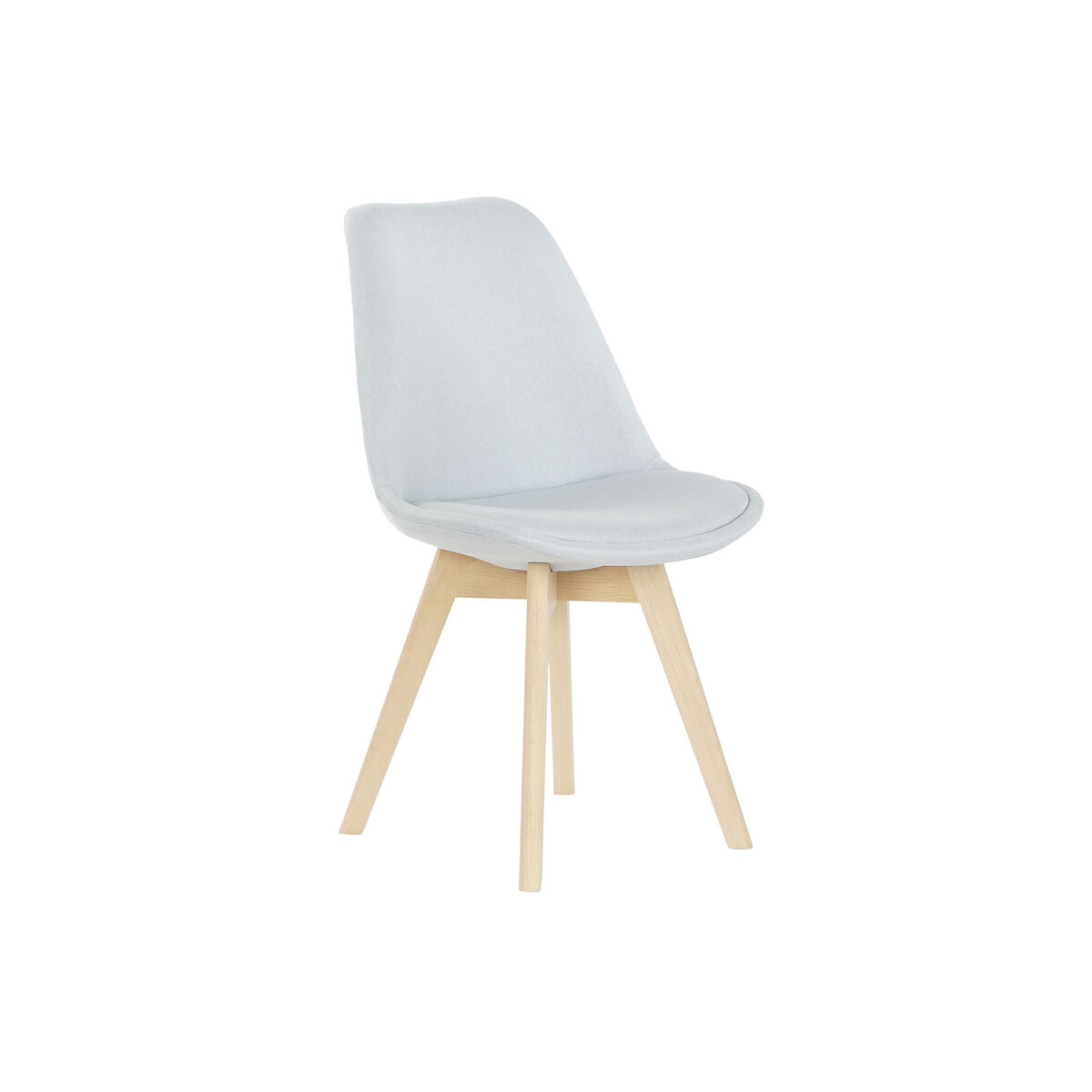 Silla DKD Home Decor Azul Beige Poliéster Espuma Madera de haya 48 x 56 x 83 cm