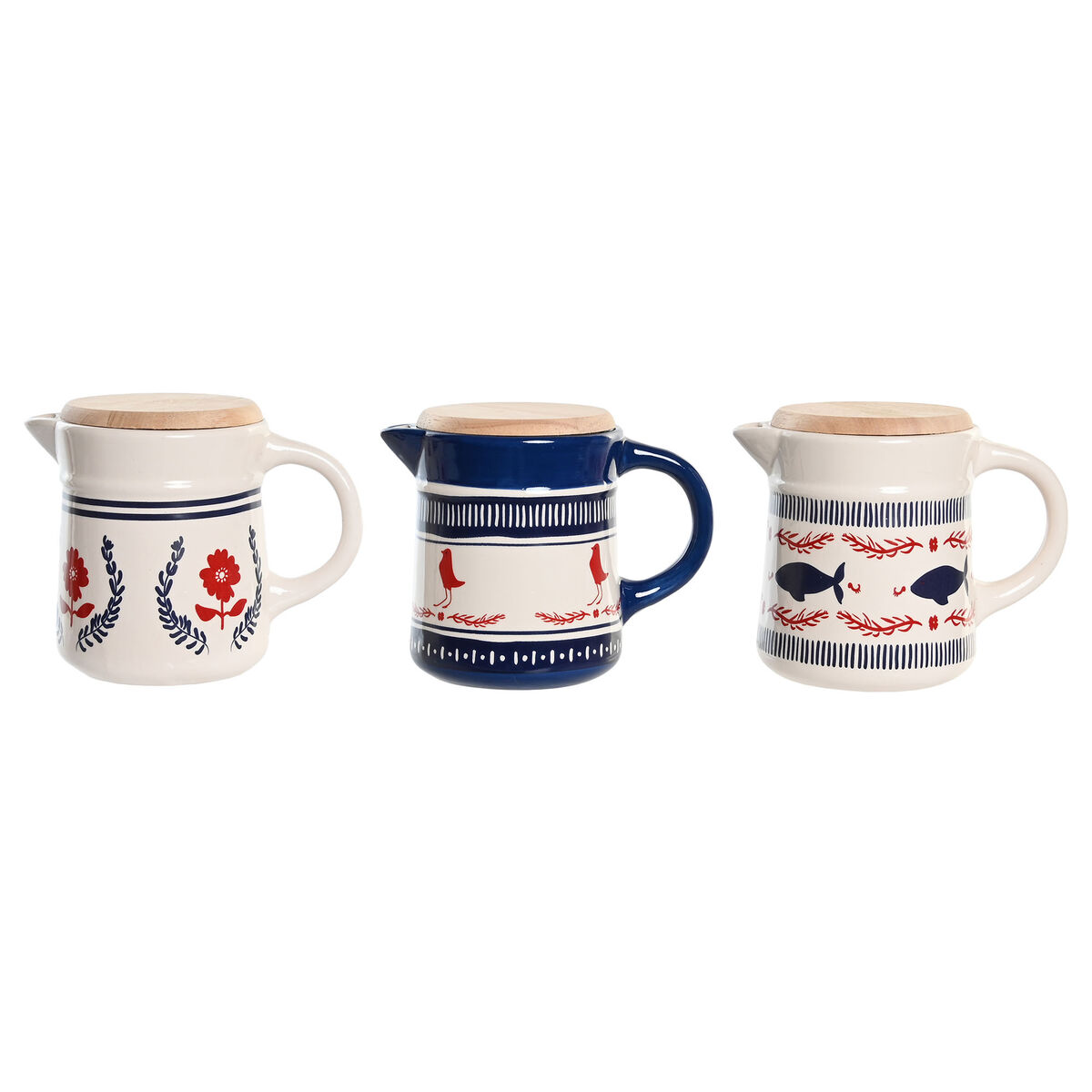 Grasera para Carne o Pescado DKD Home Decor 16 x 11 x 13 cm (3 Unidades)