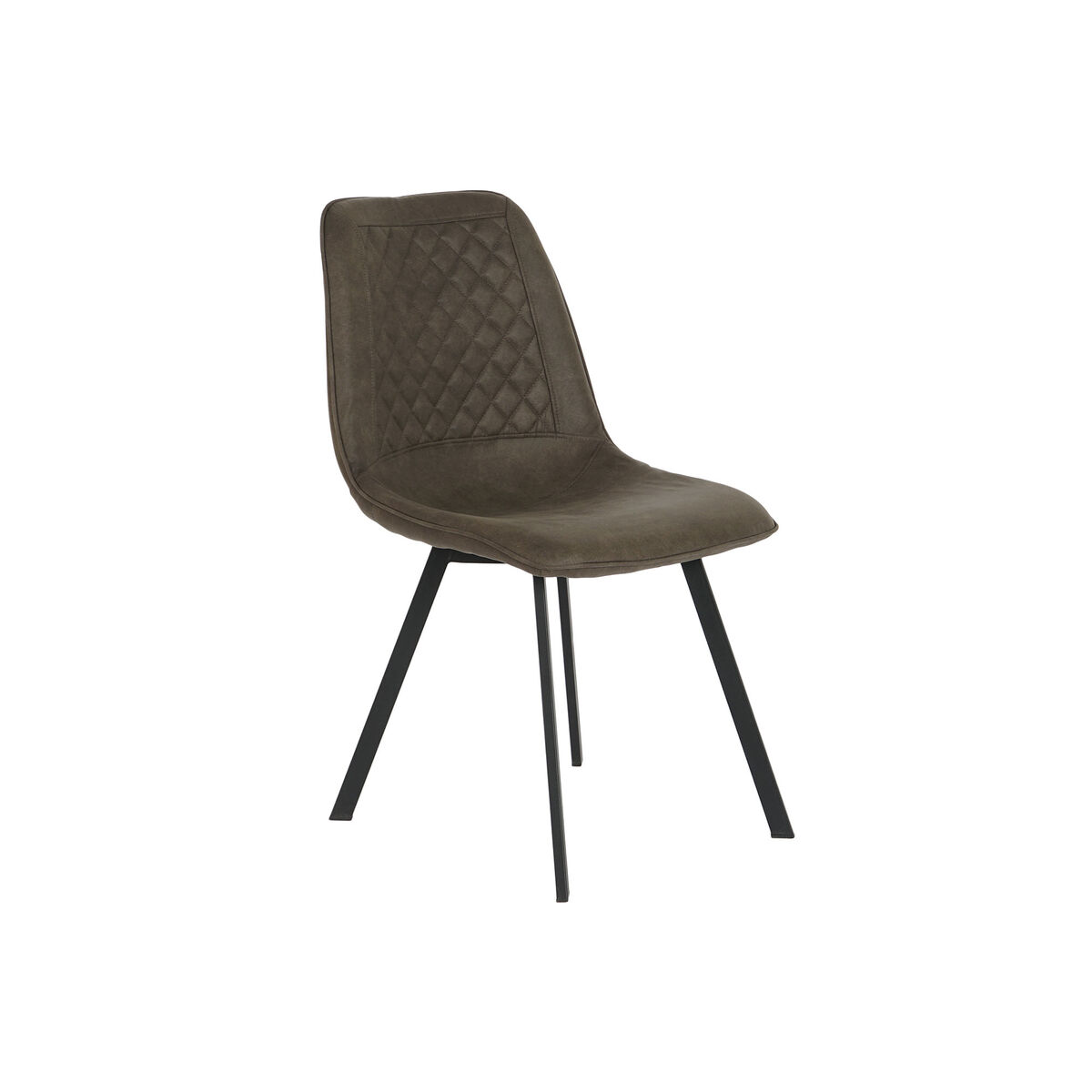 Silla DKD Home Decor Negro Gris Metal Poliuretano 63 x 49 x 85 cm 49 x 59 x 87 cm
