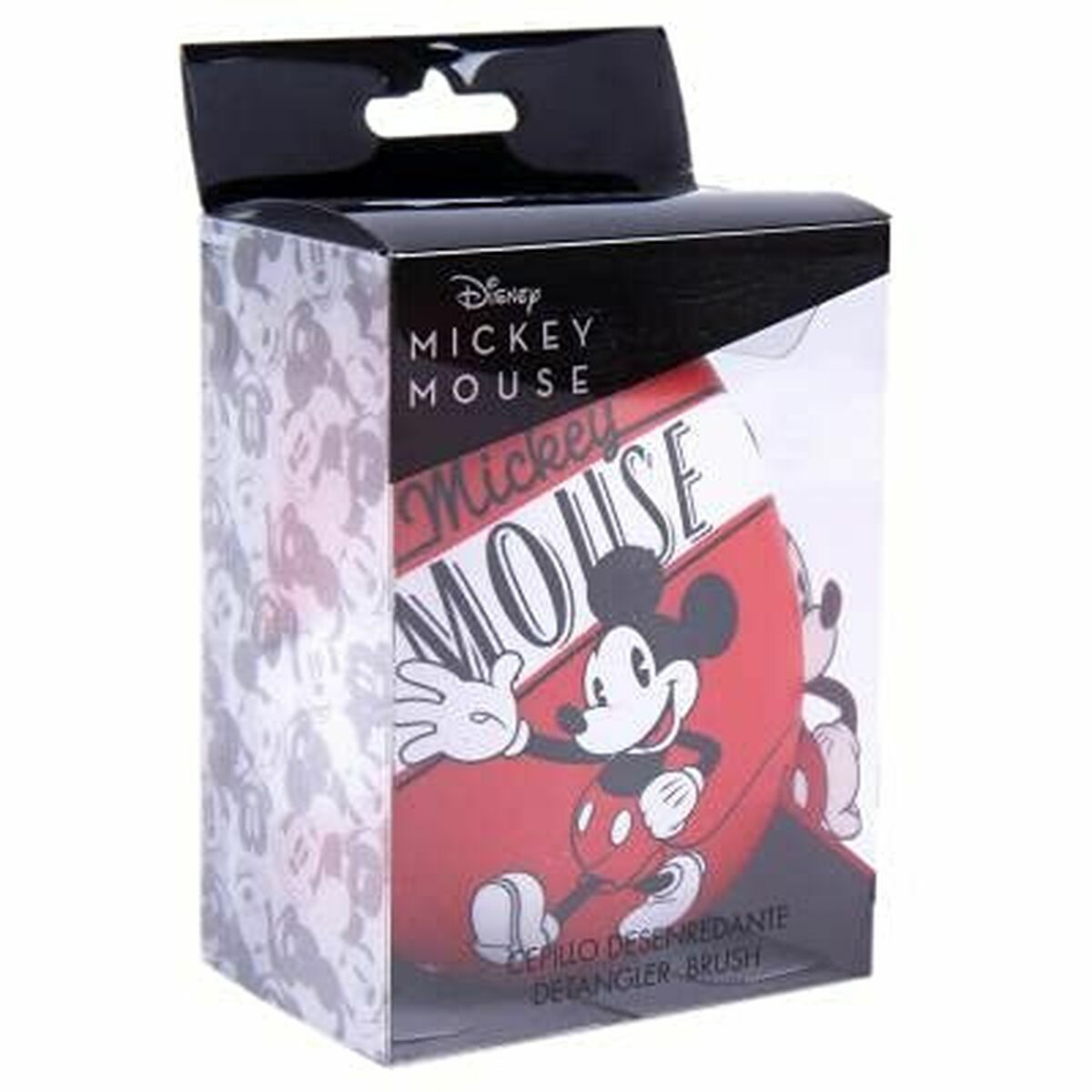 Cepillo Desenredante Disney   Rojo Mickey Mouse 7 x 9 x 4 cm