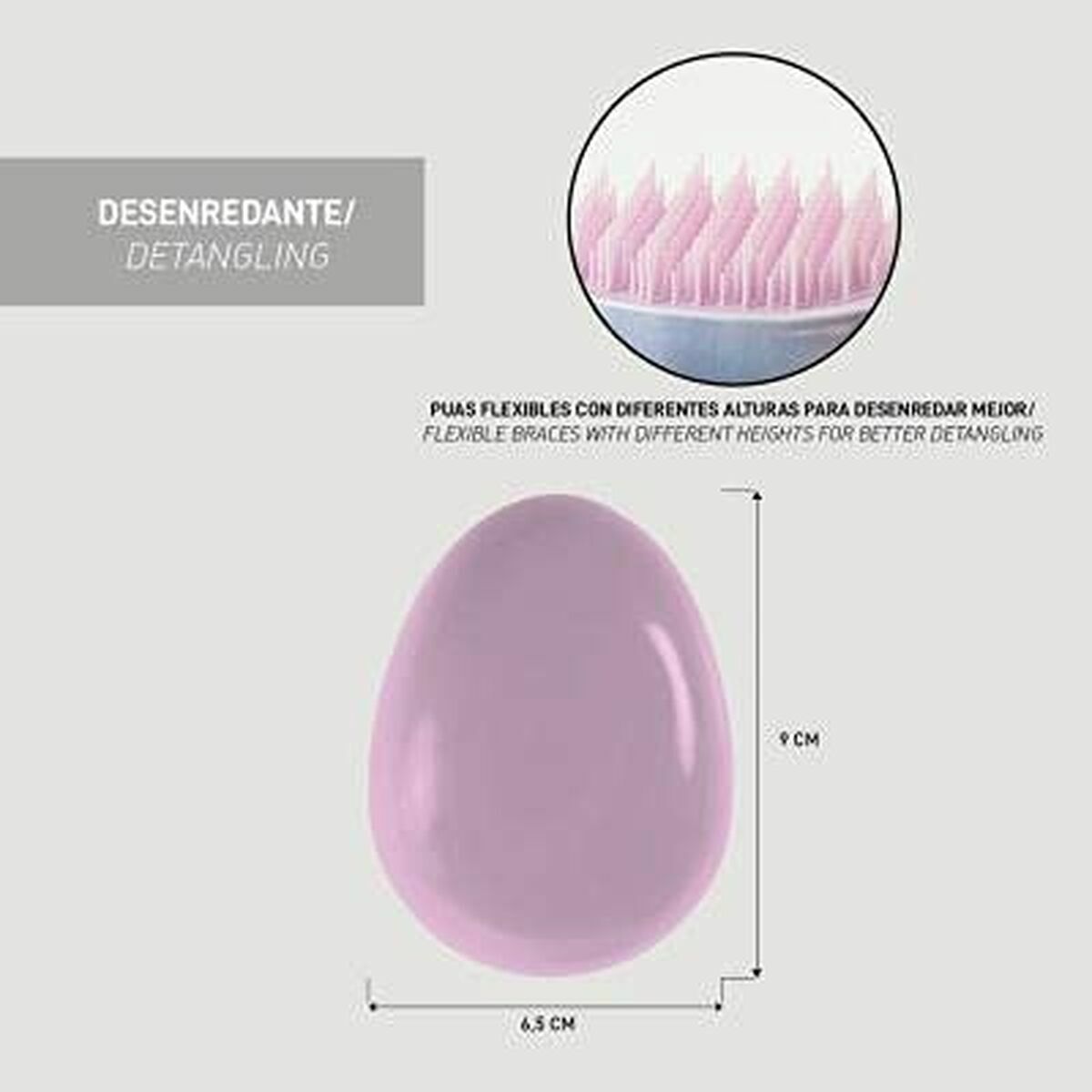 Cepillo Desenredante Disney   Rojo Mickey Mouse 7 x 9 x 4 cm