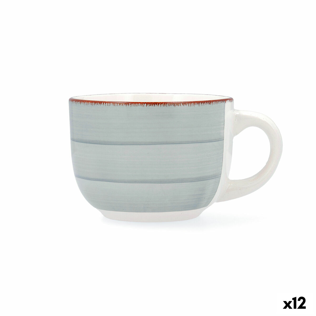 Taza Quid Vita Morning Cerámica Azul 470 ml