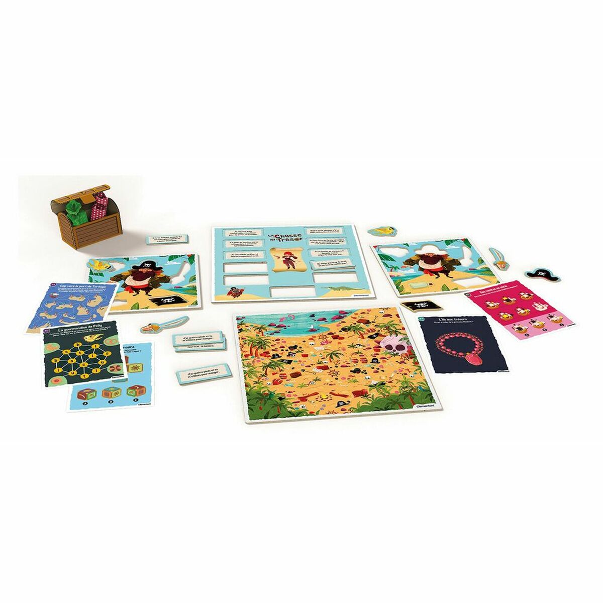 Juego de Mesa Clementoni The treasure hunt (FR) + 6 Años Multicolor