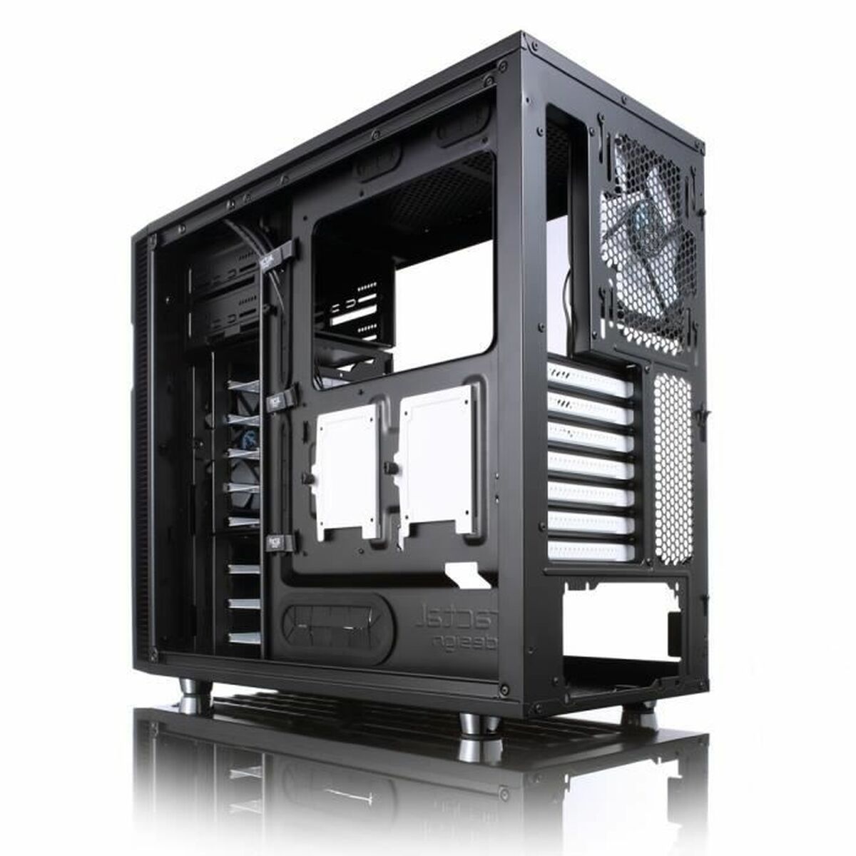 Caja Semitorre ATX Fractal Define R5 Blanco Negro