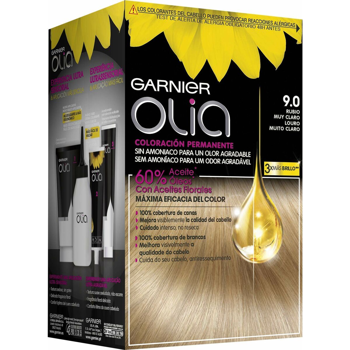 Tinte sin Amoniaco Olia Garnier 3600541235229 Rubio Muy Claro