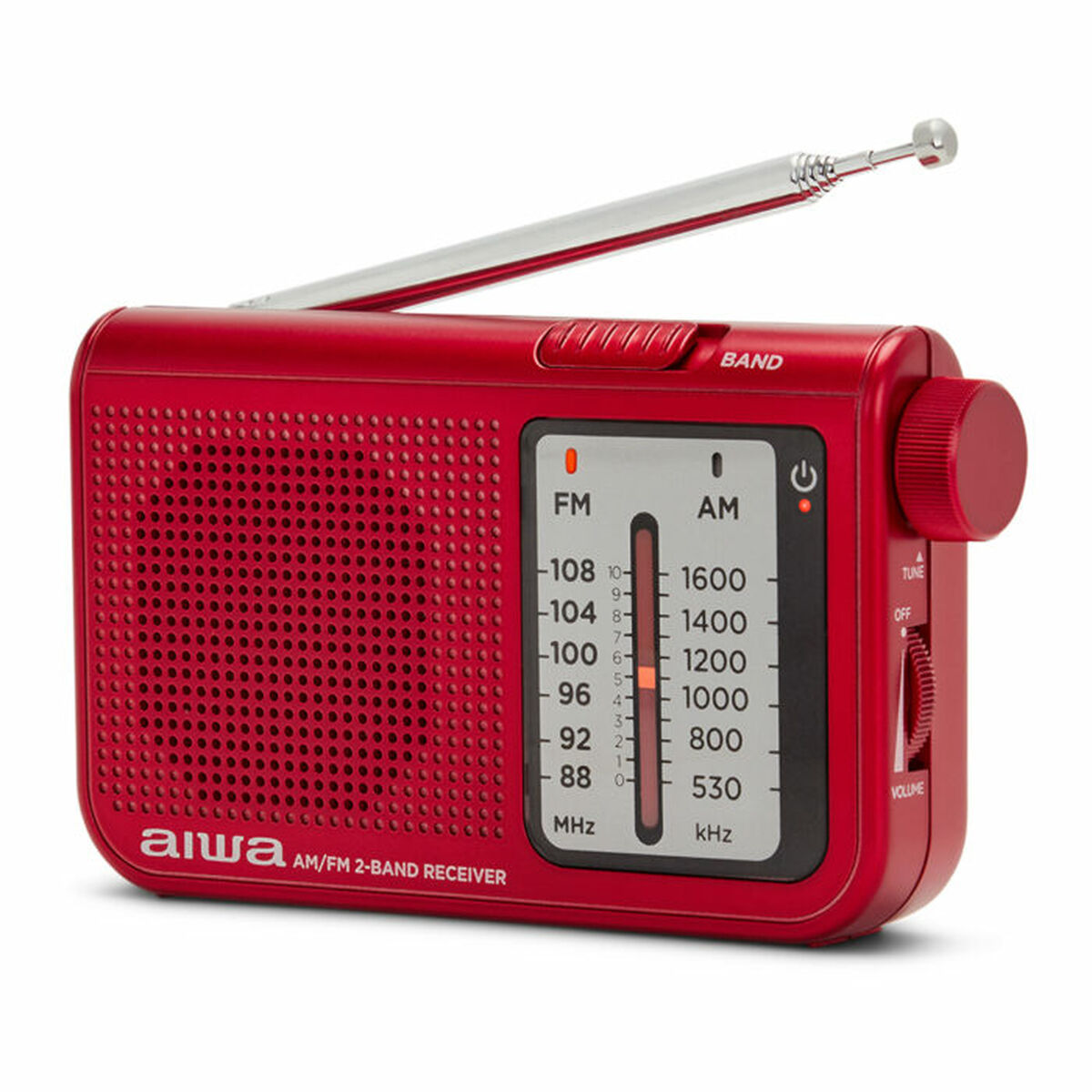 Radio Portátil Aiwa AM/FM Rojo