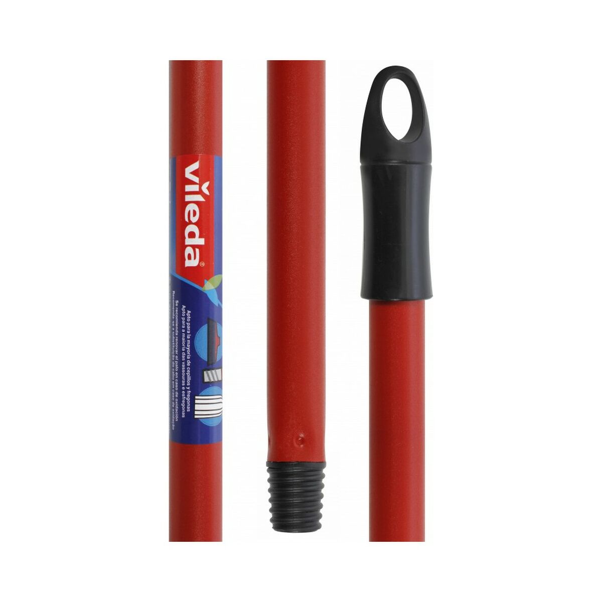 Palo para Escoba Vileda Rojo Aluminio 140 cm