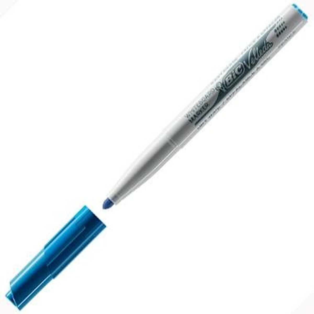 Rotulador para Pizarra Bic Velleda 1741 Azul Blanco (12 Unidades)