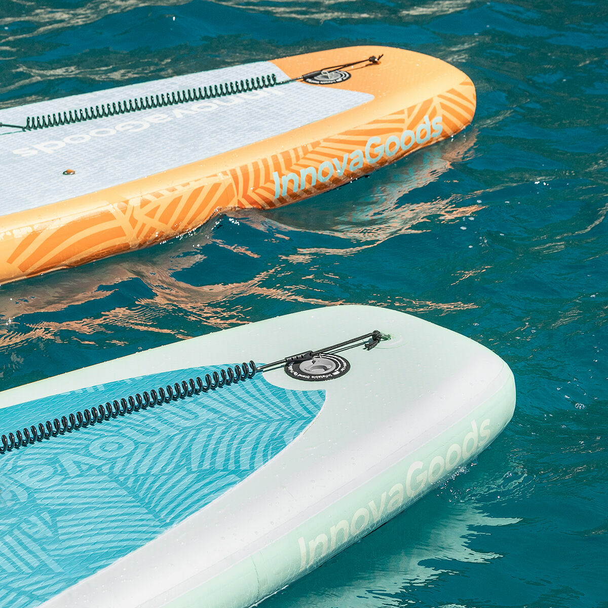 Tabla de Paddle Surf Hinchable 2 en 1 con Asiento y Accesorios Siros InnovaGoods 10'5" 320 cm Naranja (Reacondicionado A)