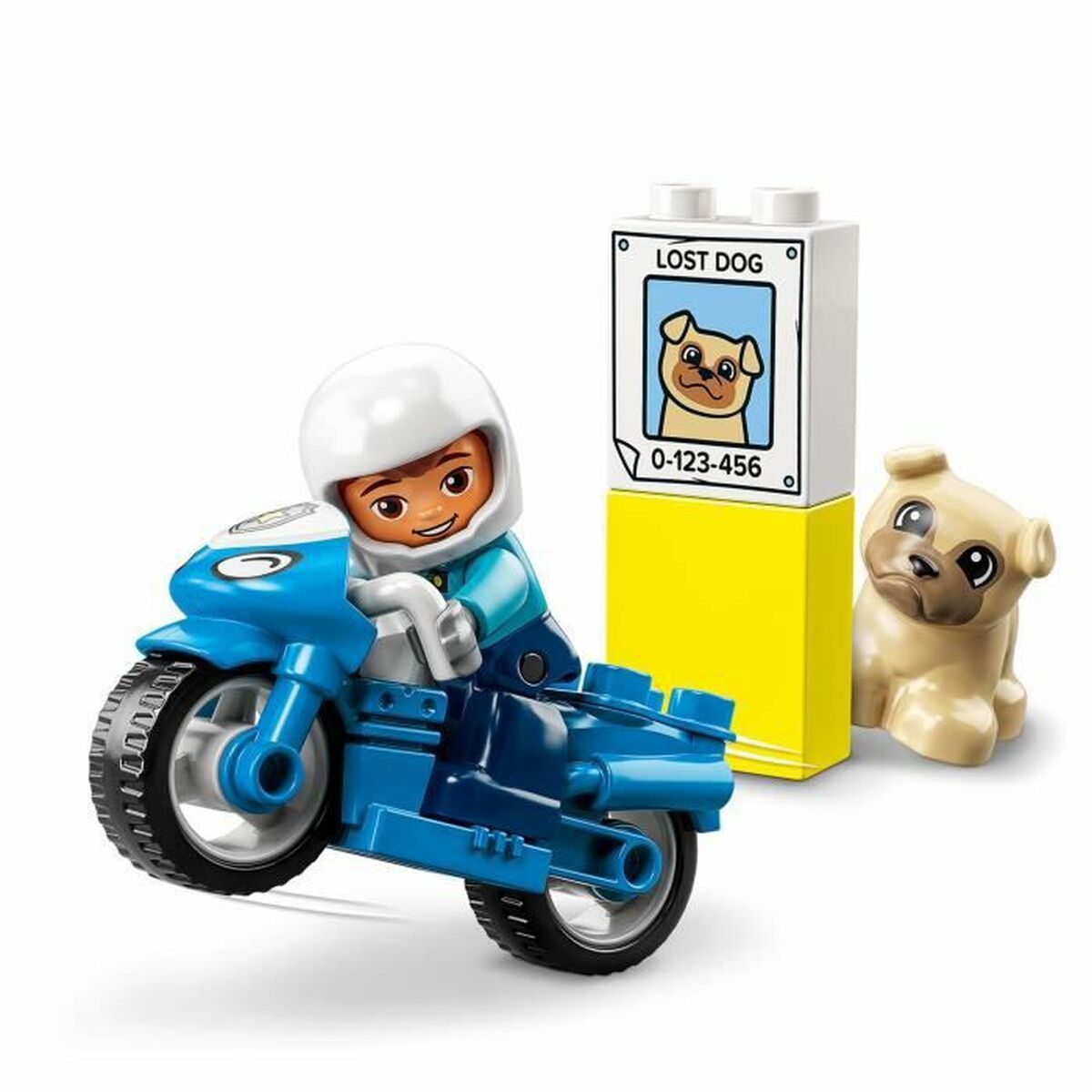 Juego de Construcción Lego 10967 DUPLO The Police Motorcycle Multicolor