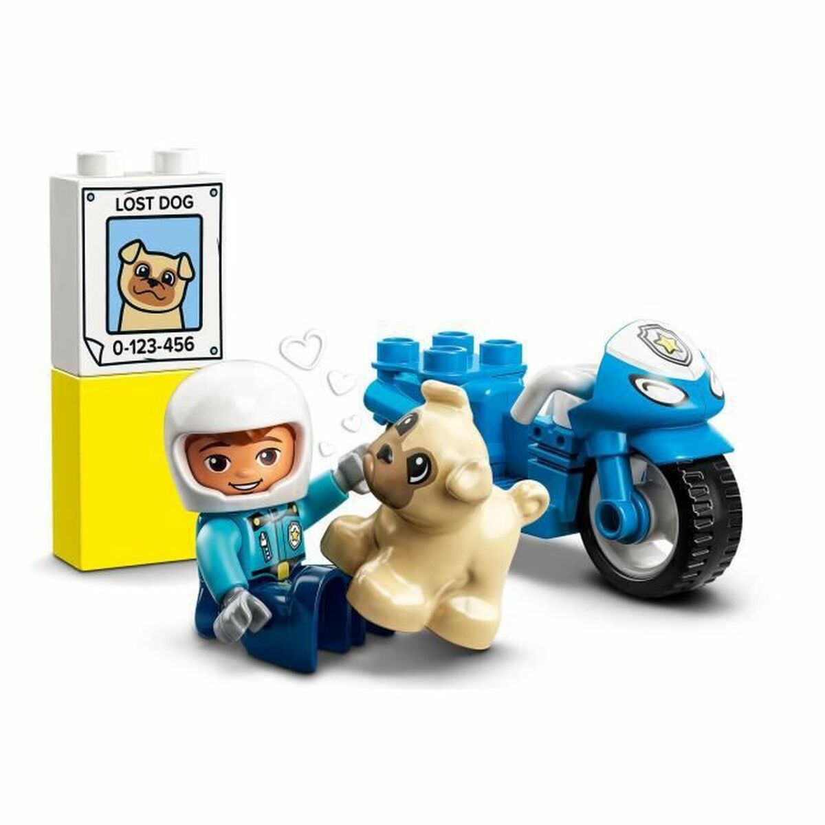 Juego de Construcción Lego 10967 DUPLO The Police Motorcycle Multicolor