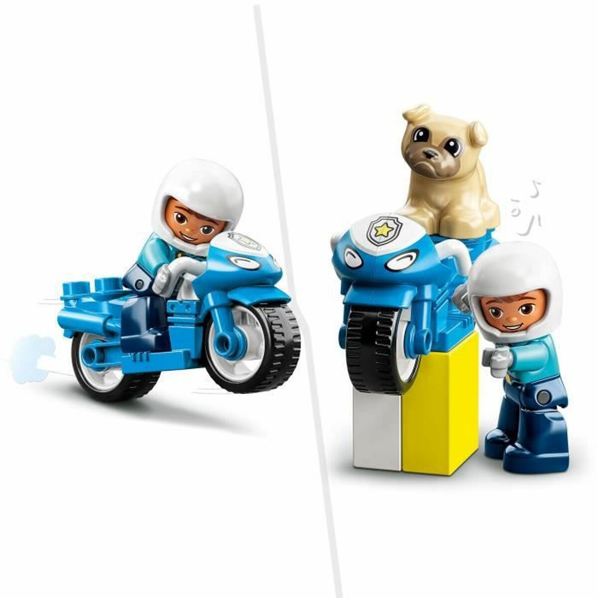 Juego de Construcción Lego 10967 DUPLO The Police Motorcycle Multicolor