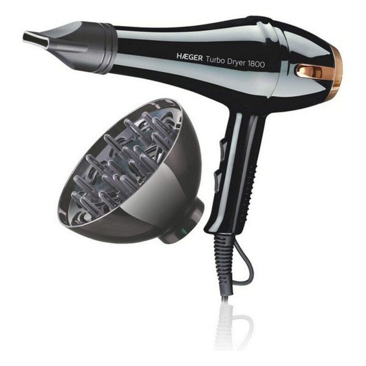 Secador de Pelo Haeger HD-180.013A 1800 W Negro