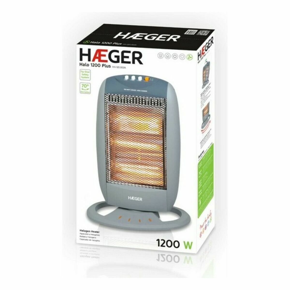 Calefactor Portátil Haeger HH-120.002A Blanco 1200 W