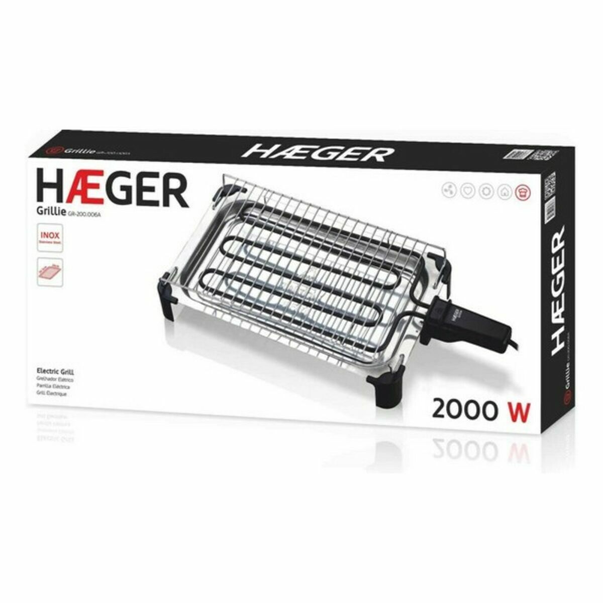 Microondas con Grill Haeger GR-200.006A Negro 2000 W