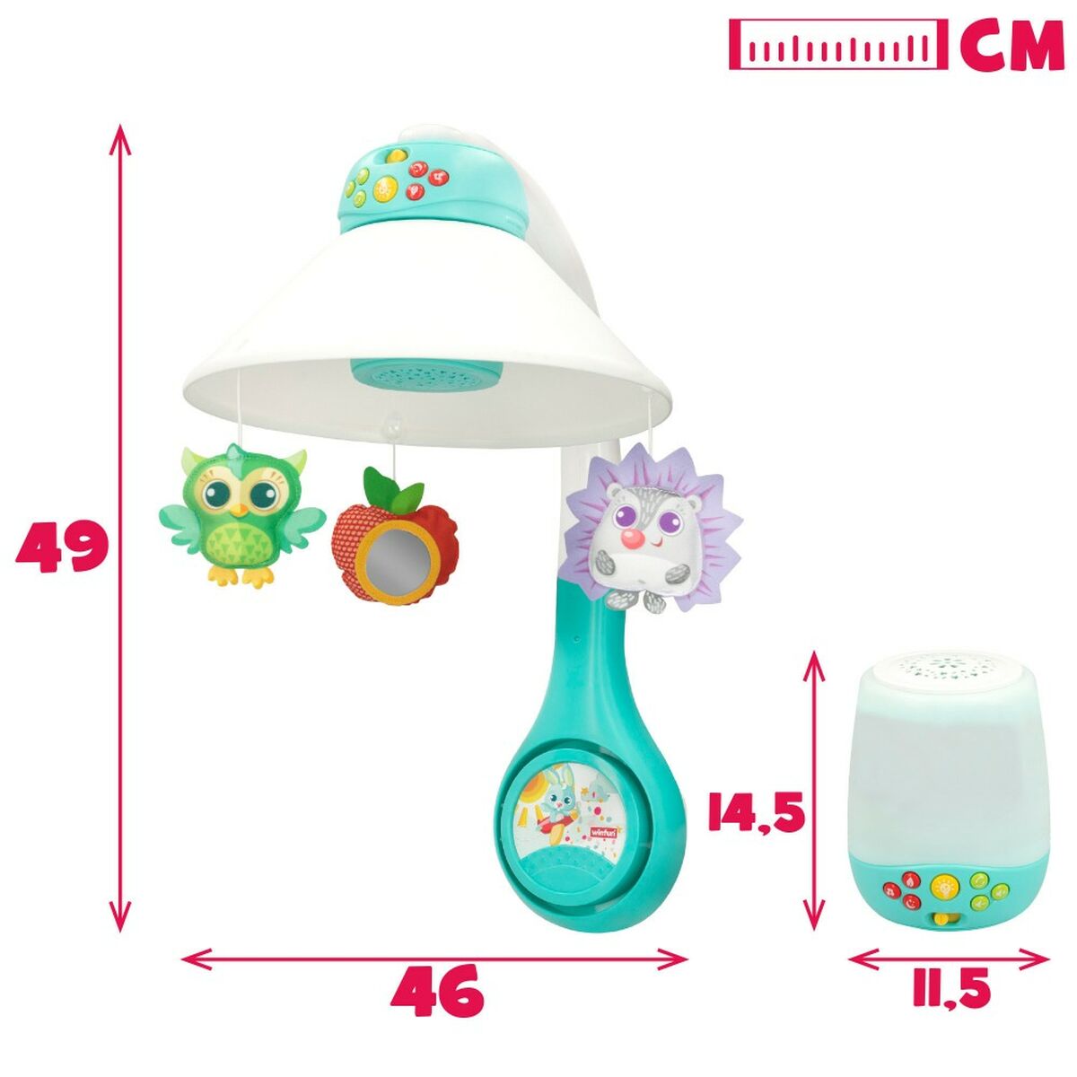 Móvil Proyector Winfun Plástico 46 x 49 x 30 cm (2 Unidades)