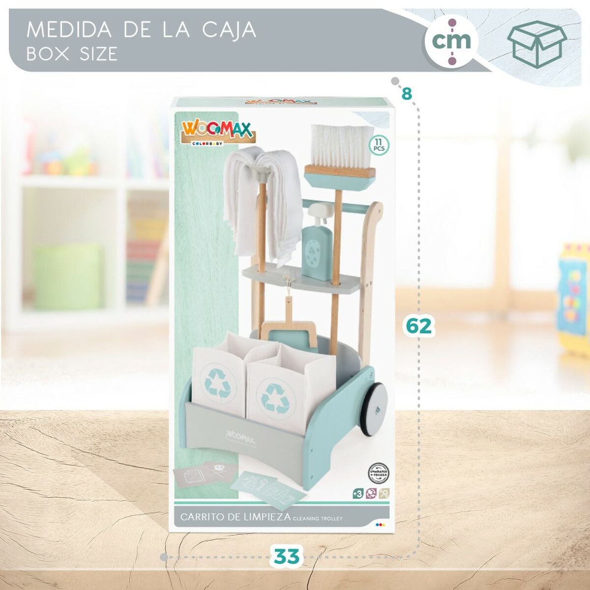 Set de Limpieza Woomax Juguete 34,5 x 50 x 32,5 cm