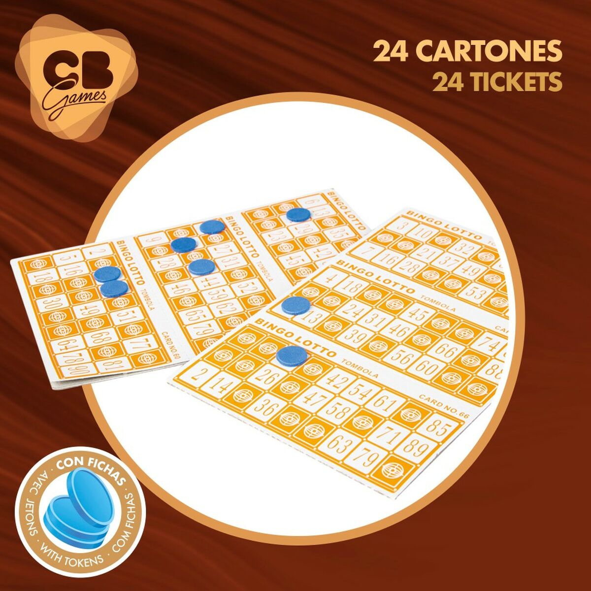 Bingo CB Games Madera Plástico (2 Unidades)