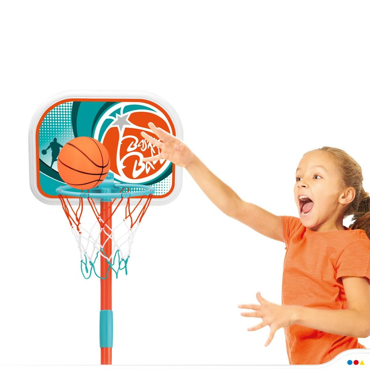 Canasta de Baloncesto Colorbaby 33 x 106 x 29 cm (4 Unidades)