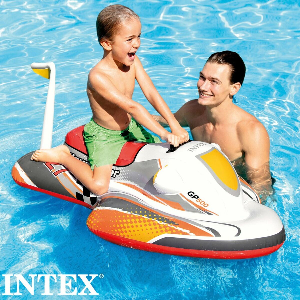 Figura Hinchable para Piscina Intex Wave RIder Moto 117 x 58 x 77 cm (6 Unidades)