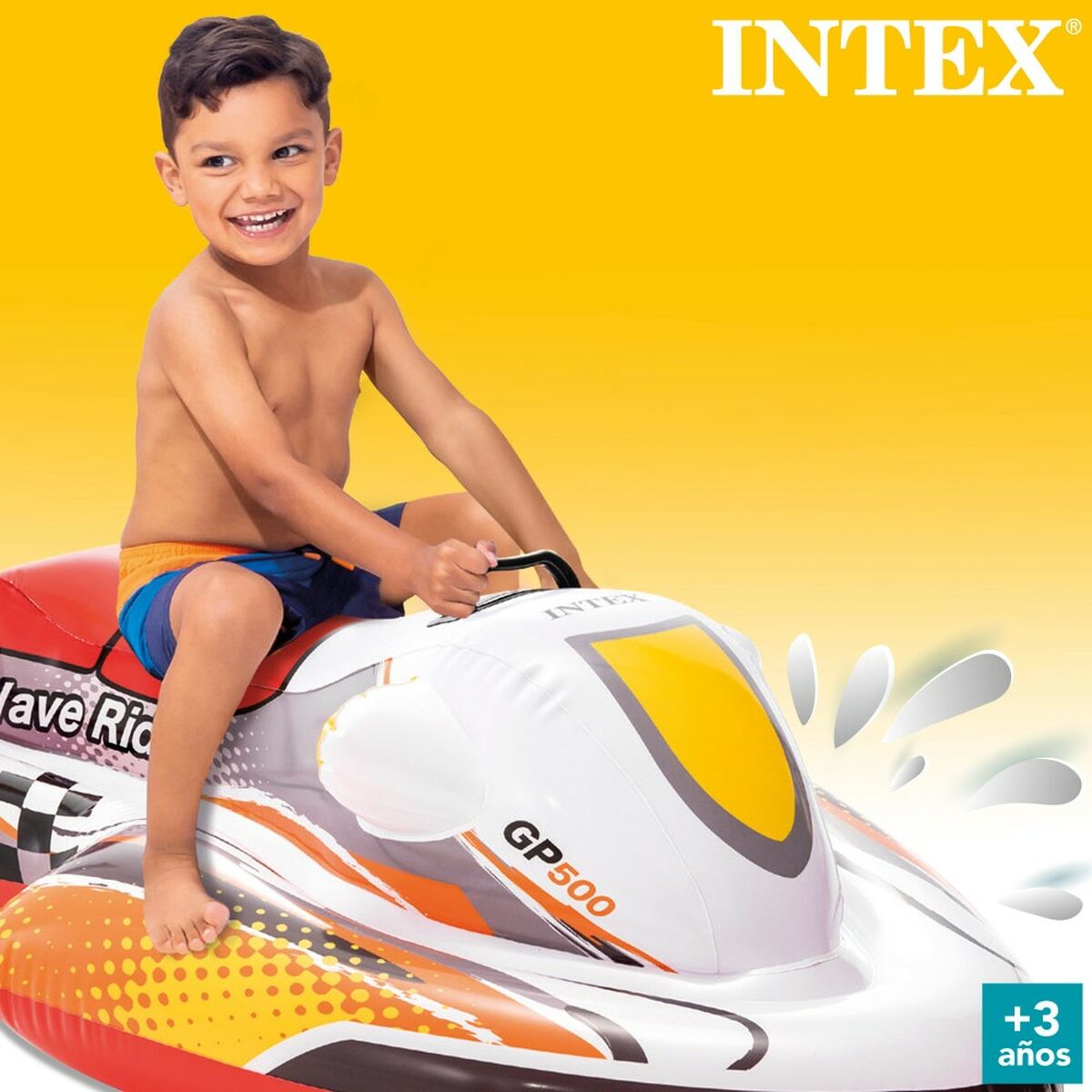 Figura Hinchable para Piscina Intex Wave RIder Moto 117 x 58 x 77 cm (6 Unidades)