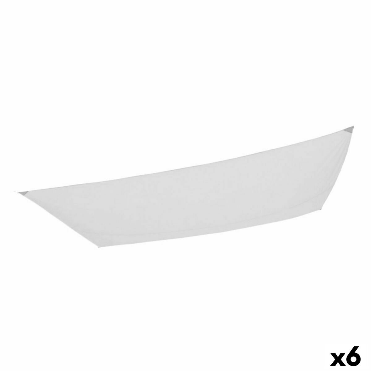 Vela de sombra Aktive Blanco 200 x 0,5 x 300 cm Rectangular (6 Unidades)