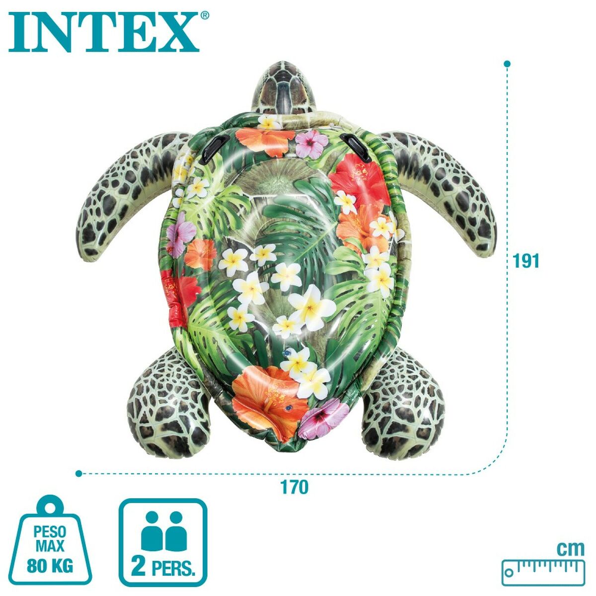 Figura Hinchable para Piscina Intex 170 x 38 x 191 cm (4 Unidades)