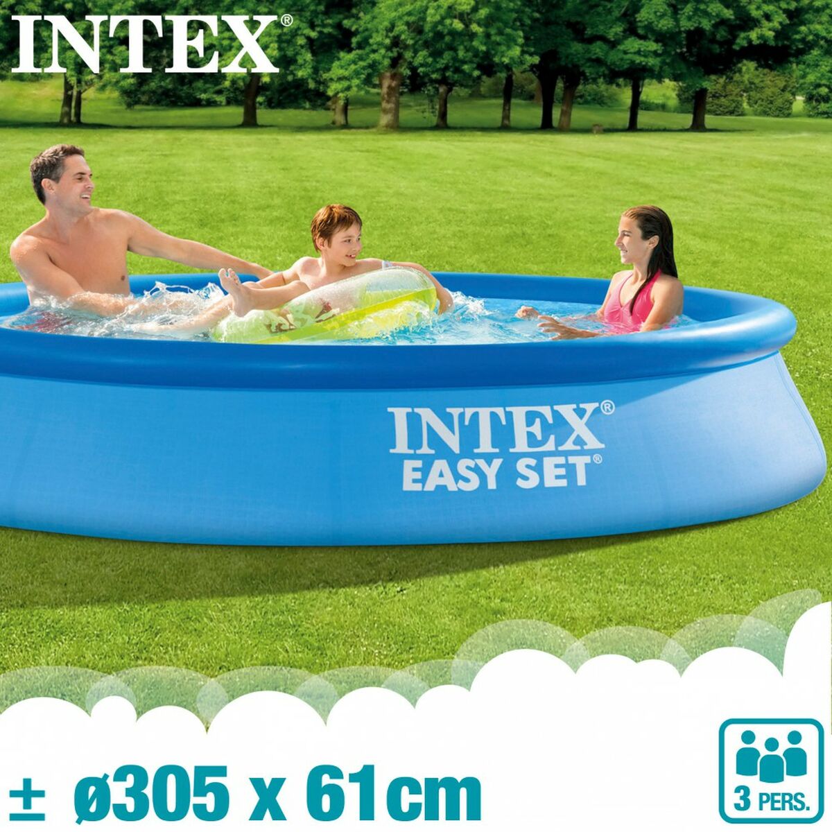 Piscina Hinchable Intex 28118NP 3077 L 305 x 61 x 305 cm