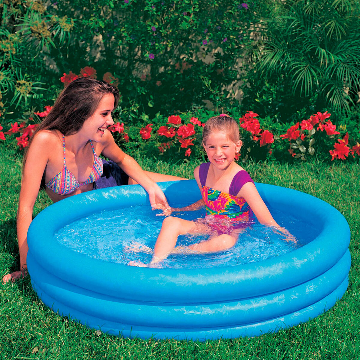 Piscina Hinchable para Niños Intex Azul Aros 156 L 114 x 25 cm (12 Unidades)
