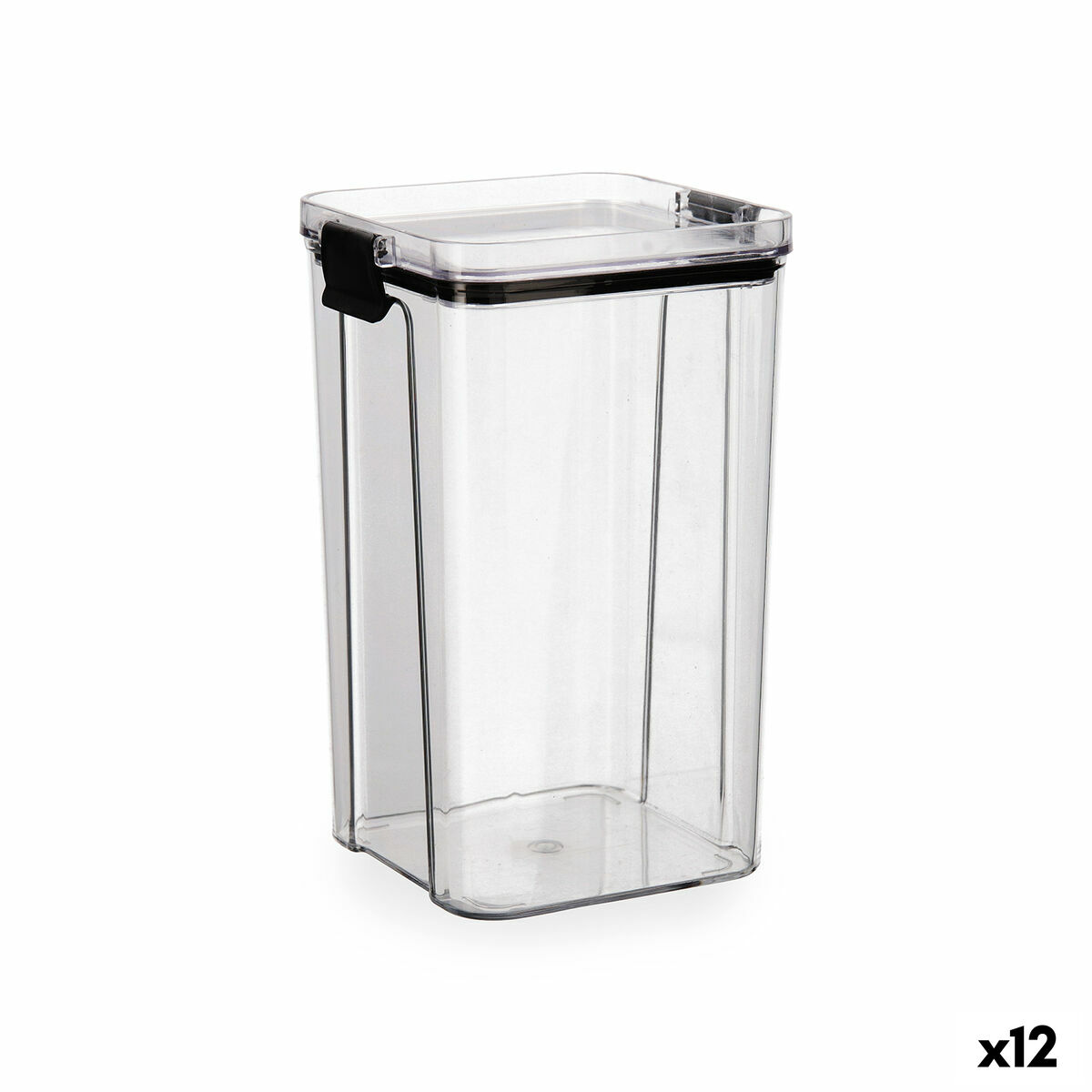 Recipiente Conservador de Alimentos Quid Cocco Transparente 1,3 L (12 Unidades)