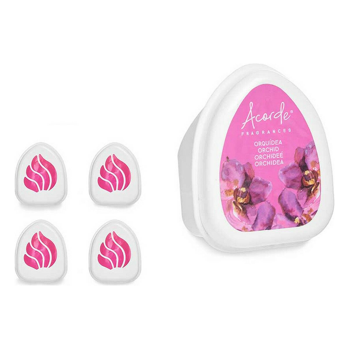 Set de Ambientadores Acorde Orquídea 50 g (12 Unidades)