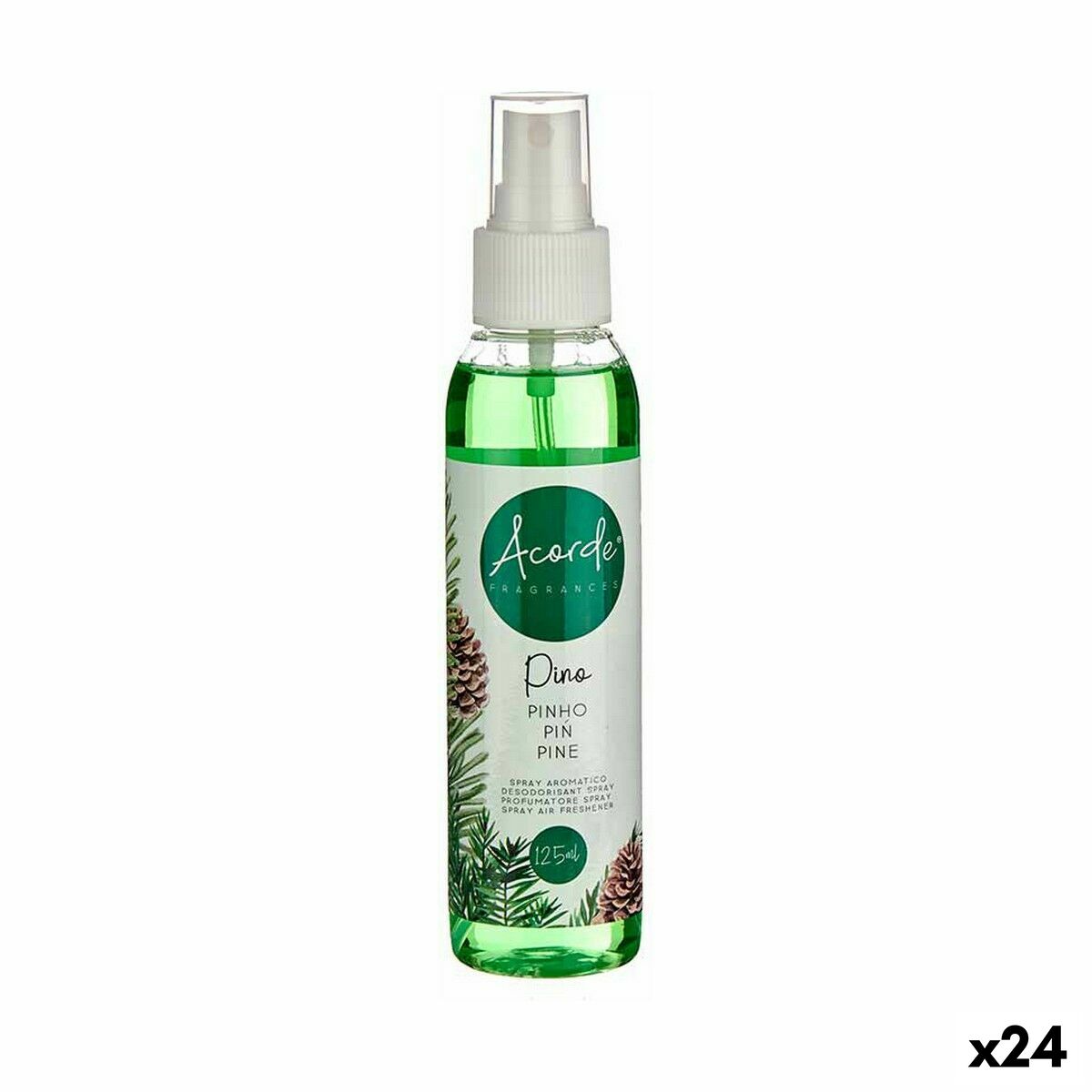 Spray Ambientador Acorde Pino 125 ml (24 Unidades)