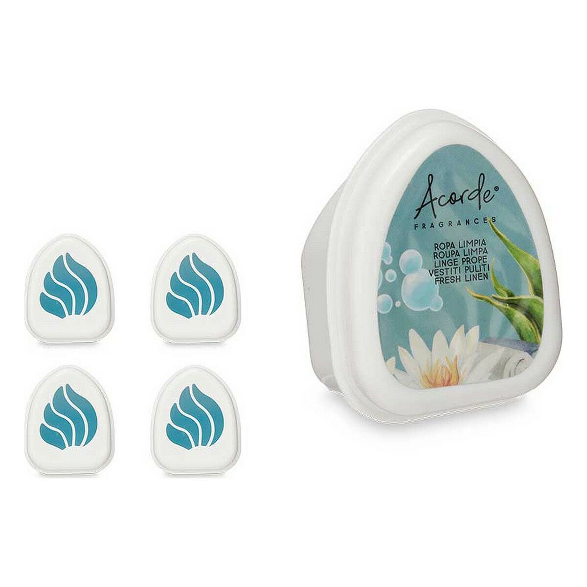 Set de Ambientadores Acorde Ropa Limpia 50 g (12 Unidades)