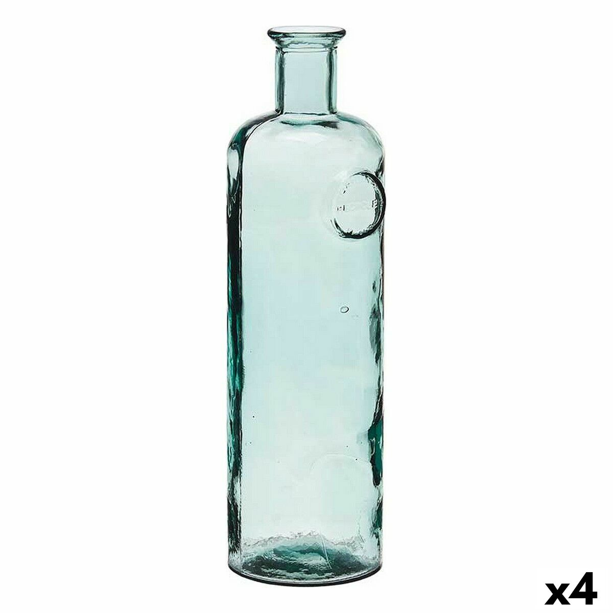 Botella decorativa Gift Decor Stamp Transparente 14 x 44 x 13 cm Decoración (4 Unidades)