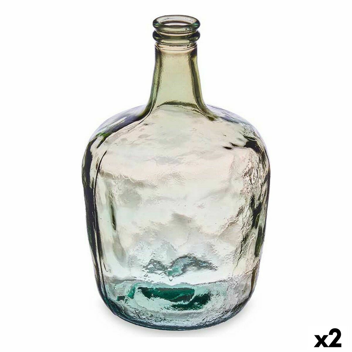Botella decorativa Gift Decor Champagne Liso 8 L 19,5 x 35,5 x 19,5 cm Decoración (2 Unidades)